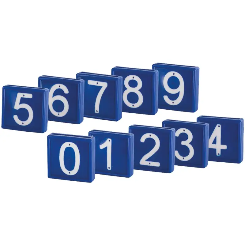 Neuheit Nummernblock blau "Set 0 - 9"