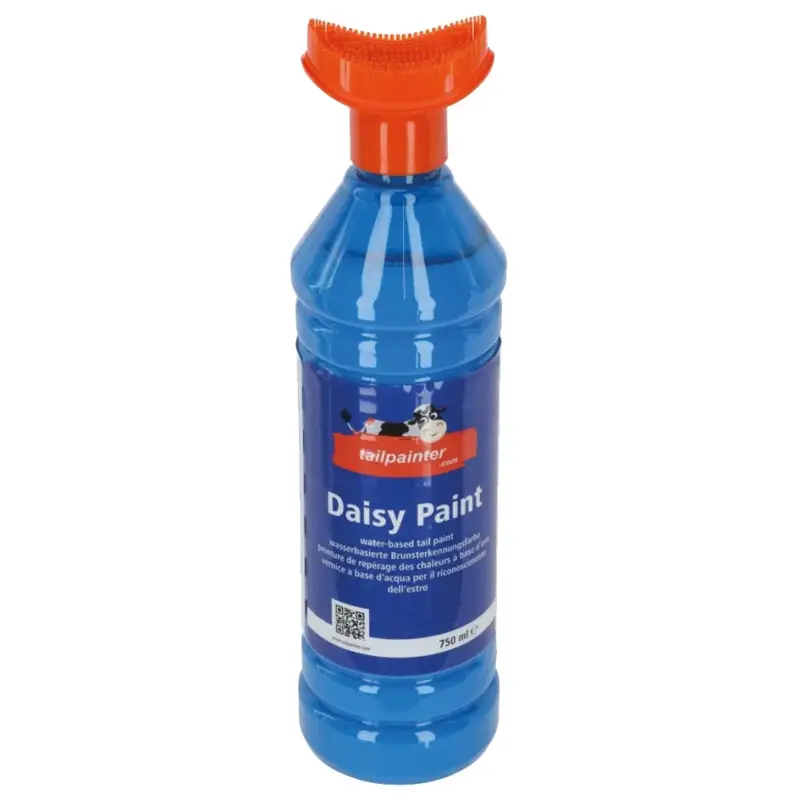Versand Am Gleichen Tag Brunsterkennungsfarbe mit Bürste Daisy Paint blau 750 ml