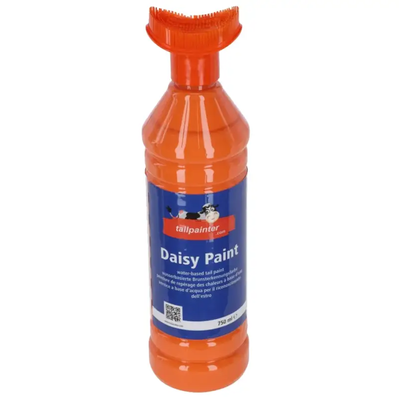 Heißes Angebot Brunsterkennungsfarbe mit Bürste Daisy Paint orange 750 ml