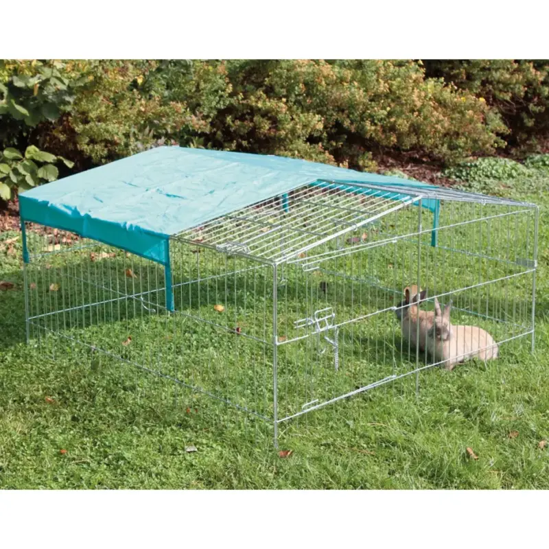 Schnäppchen Freilaufgehege Easy mit Sonnenschutz 115 x 115 x 60 cm