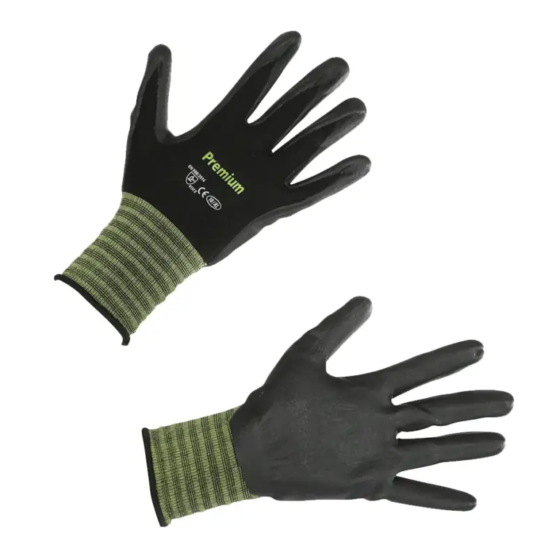 Schneller Versand Arbeitshandschuh Premium schwarz, 6 Paar