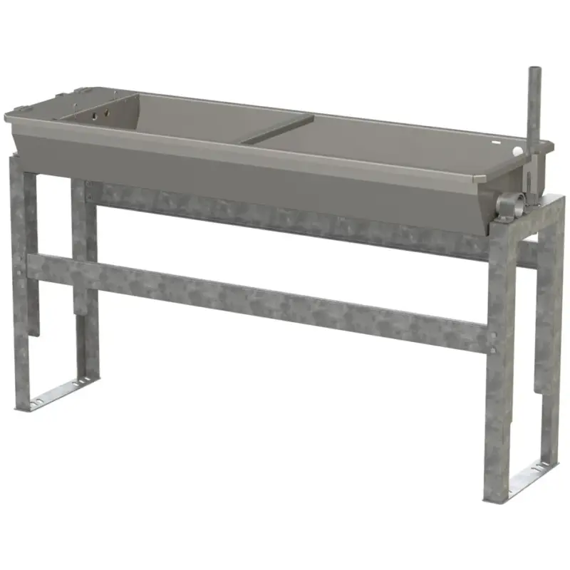 Kipptränke Edelstahl 70 l mit Bodengestell inkl. Heizung 200 W / 24 V Garantierte Lieferung