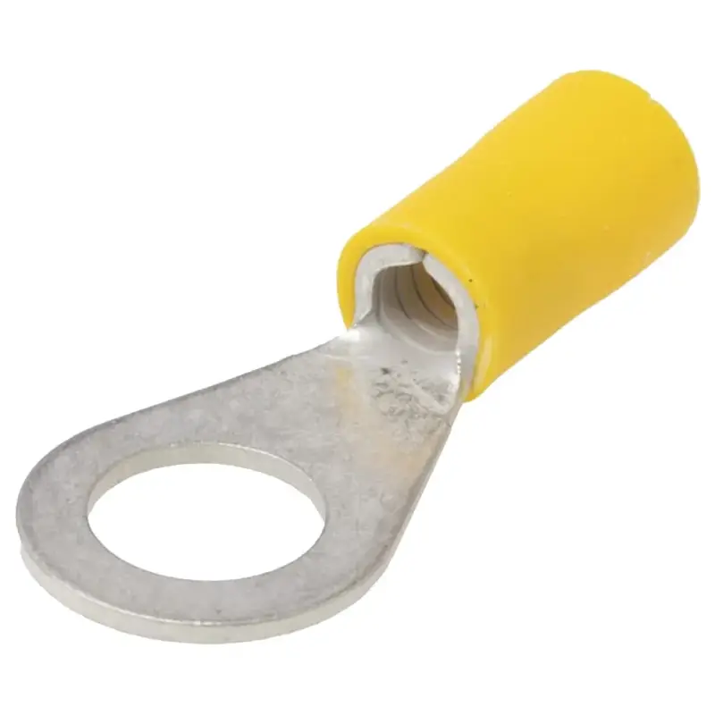 Geprüft Ringkabelschuhe M8 gelb für Kabel 4,0 - 6,0 mm², 10 Stück