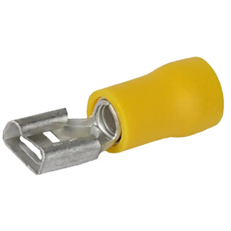 Flachsteckhülse gelb 6,3 x 0,8 mm, für Kabel 4,0 - 6,0 mm², 10 Stück Top-Preis