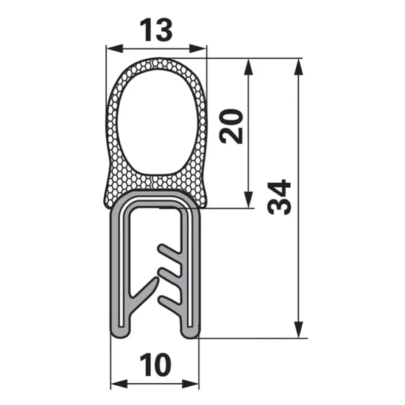 Neue Kollektion Kantenschutz 13 x 34 mm