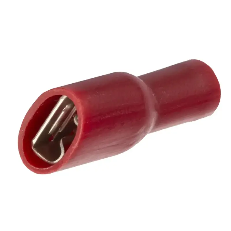 Sofort Bestellen Flachsteckhülse rot vollisoliert 6,3 x 0,8 mm, für Kabel 0,5 - 1,0 mm², 10 Stück