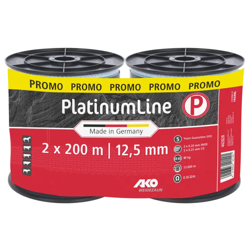 Meistverkauft AKO PlatinumLine Band weiß/blau 2x 200m, 12,5mm