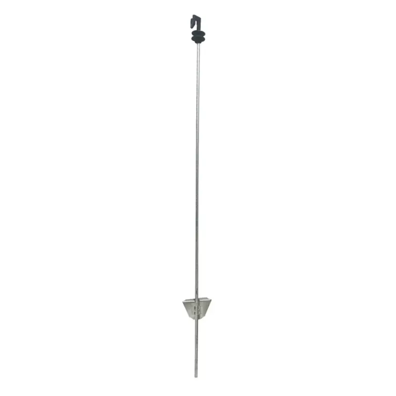 Federstahlpfahl Profi mit Kopfisolator, silber, 107cm Neuheit