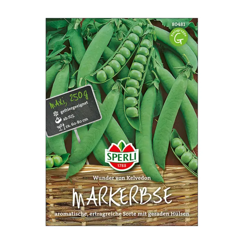 Gemüsesamen, Markerbse 'Wunder von Kelvedon' Neue Kollektion