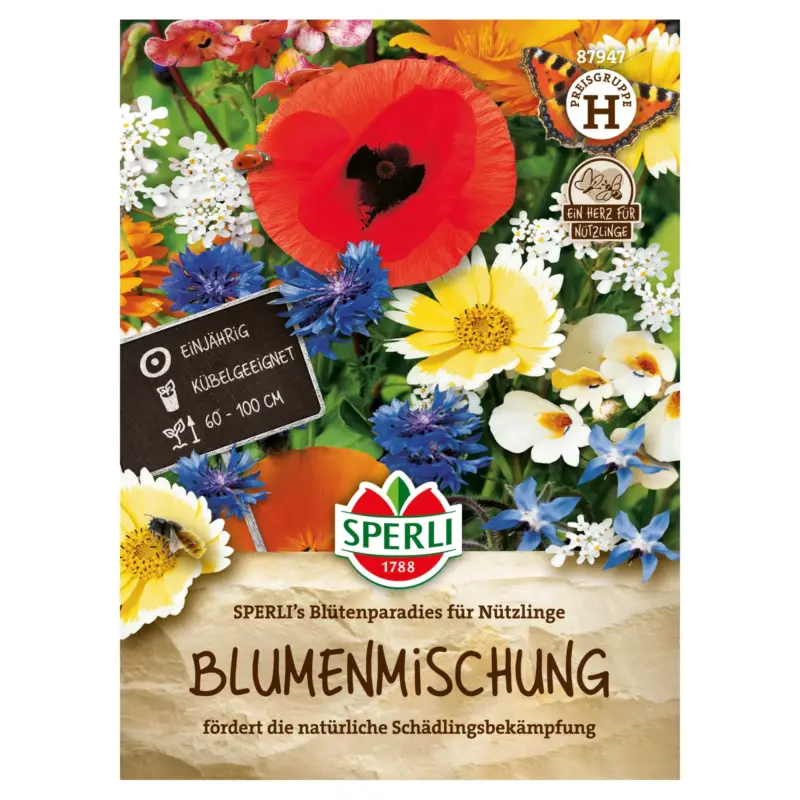 Sperli Blumensamen, Blumenmischung 'SPERLI's Blütenparadies für Nützlinge' Preis Gesenkt