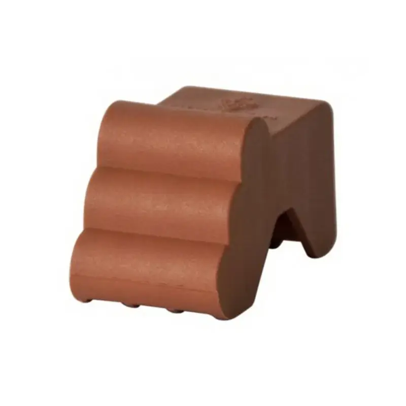 Euro 3 Plast Fuß 'Piedino', terra, ca. 7,7 x 4,1 x H 4,9 cm Direktkauf