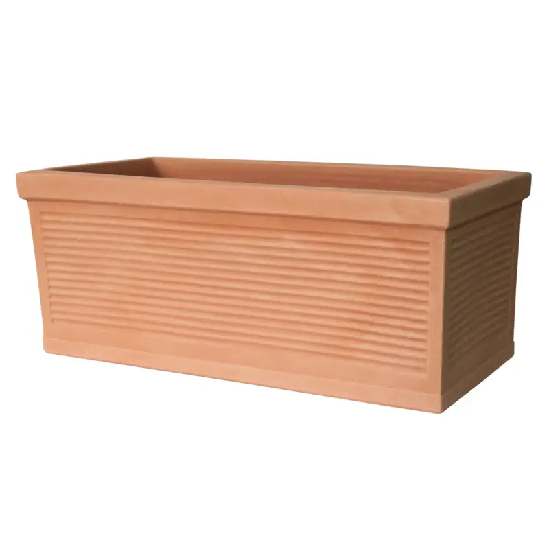 Bestpreis Euro 3 Plast Pflanzkasten 'Tere', terra, ca. 100 x 44 x H 38 cm