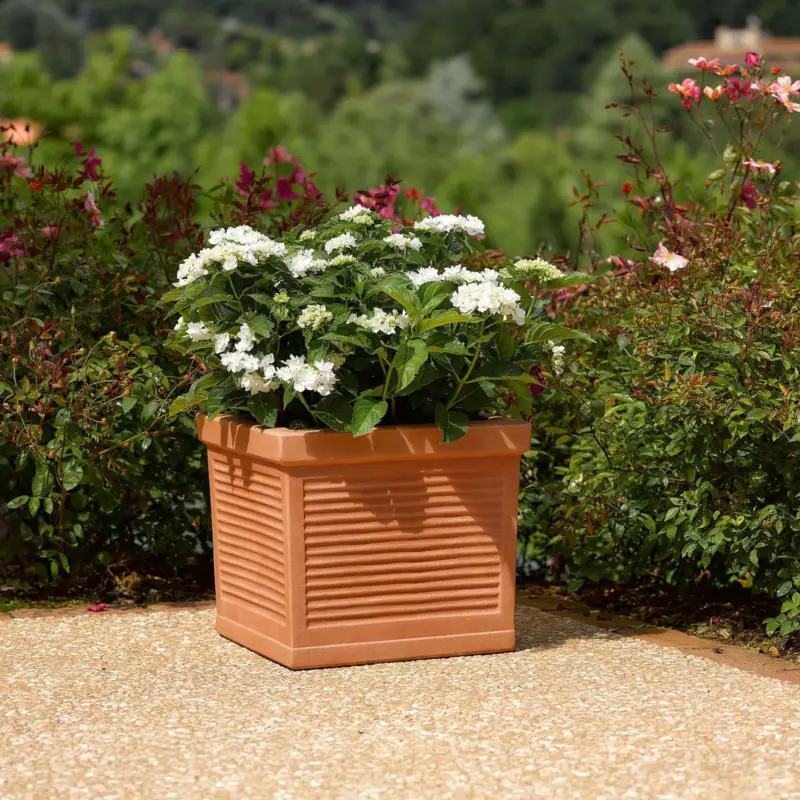 Euro 3 Plast Pflanzkübel 'Tere', terra, ca. 44 x 44 x H 38 cm Mega-Angebot
