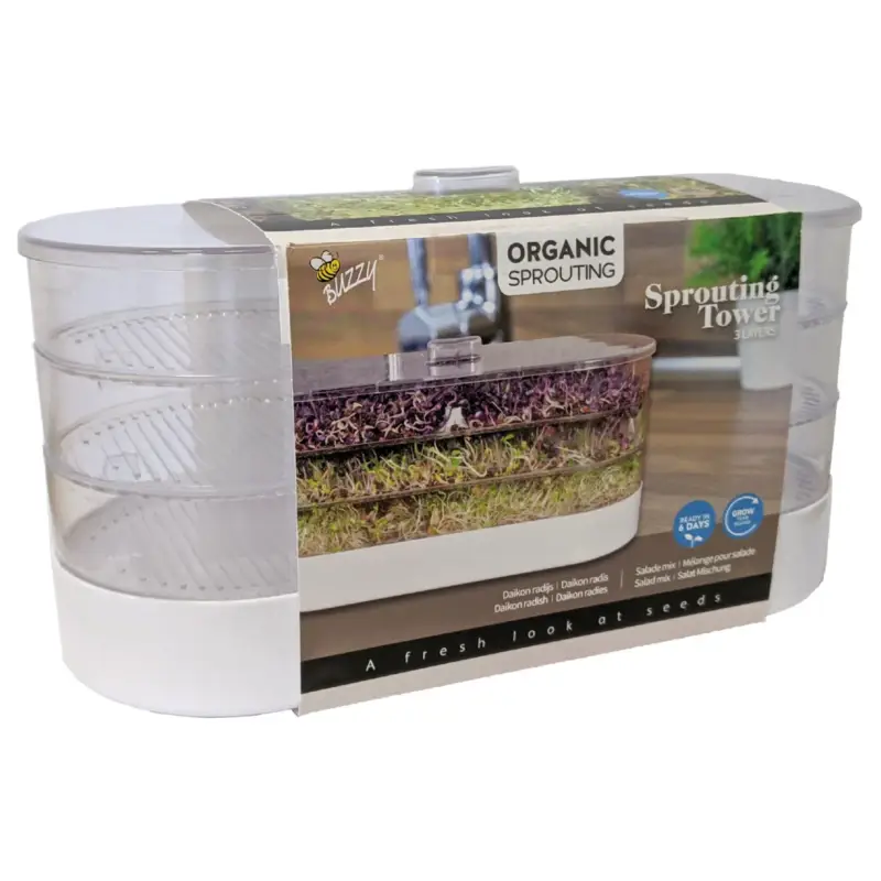 Keimsprossen-Keimschale 'Buzzy Organic Sprouting Tower' Ausverkauf