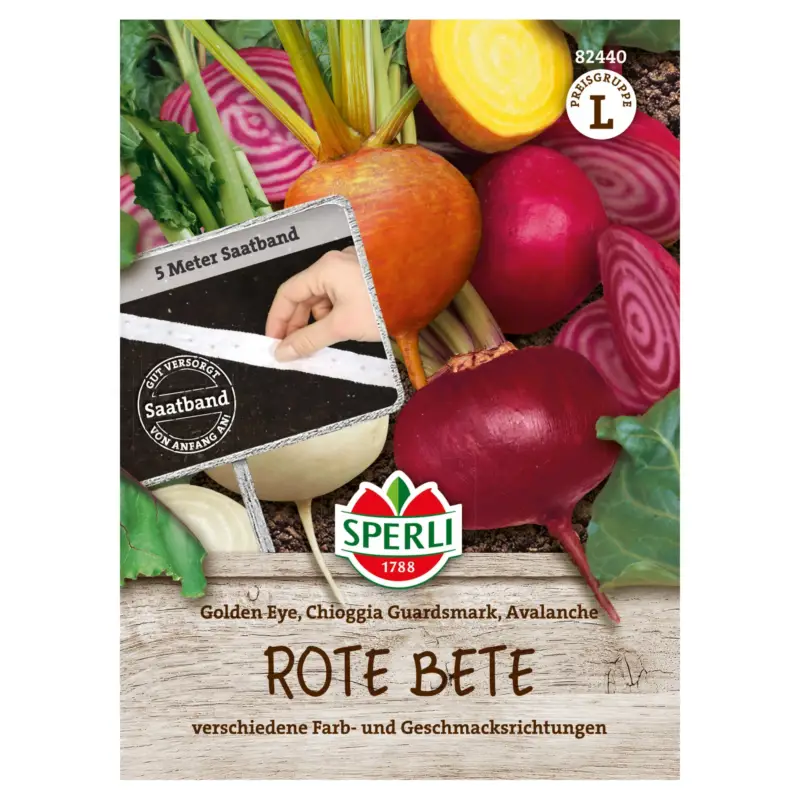 Top-Preis Sperli Gemüsesamen, Rote Bete 'Golden Eye','Chioggia Guardsmark' & 'Avalanche'