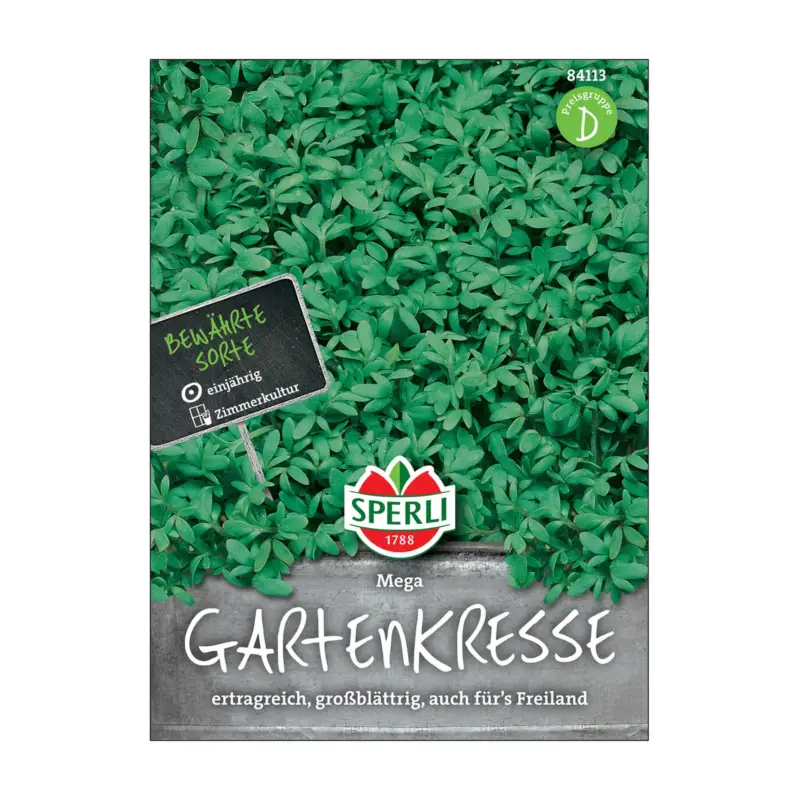Geprüft Kräutersamen, Gartenkresse 'Mega'