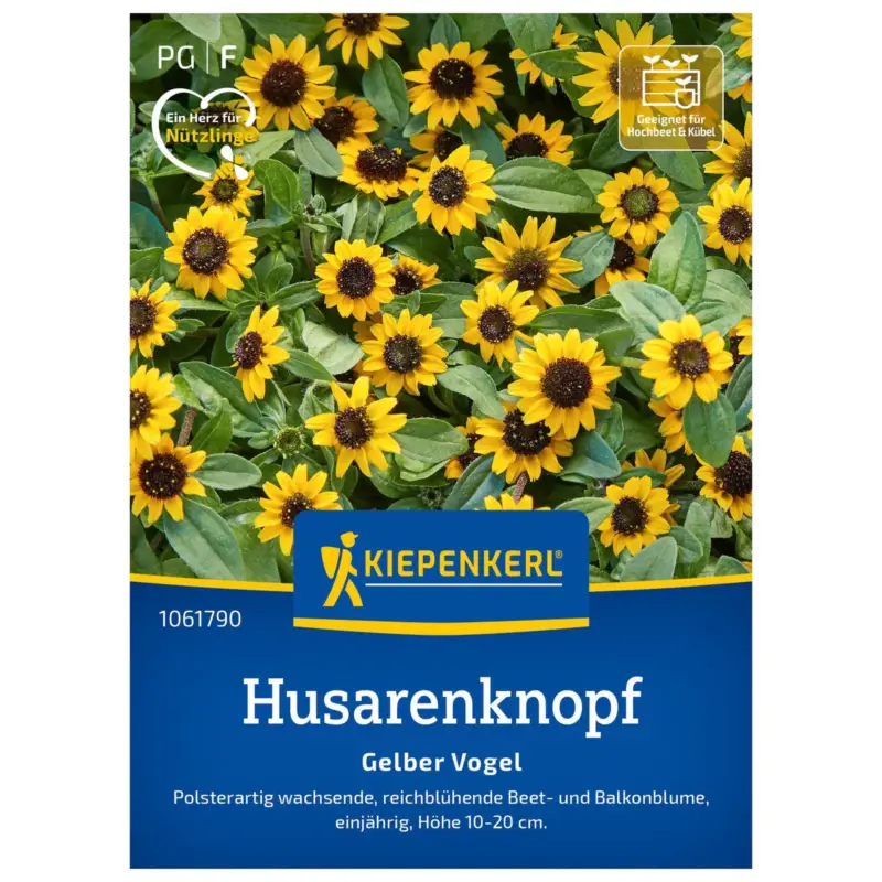 Neu Im Sortiment Blumensamen, Husarenköpfchen 'Gelber Vogel'