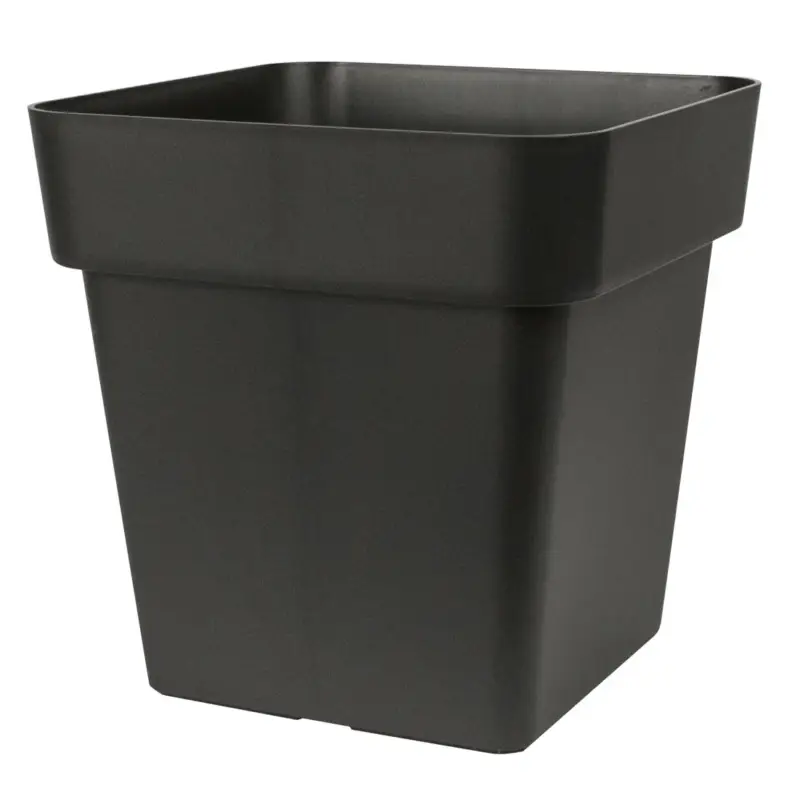 Neue Ware Euro 3 Plast Pflanzgefäß 'Mitu Pac Quadro', anthrazit, ca. 40 x 40 x H 40 cm