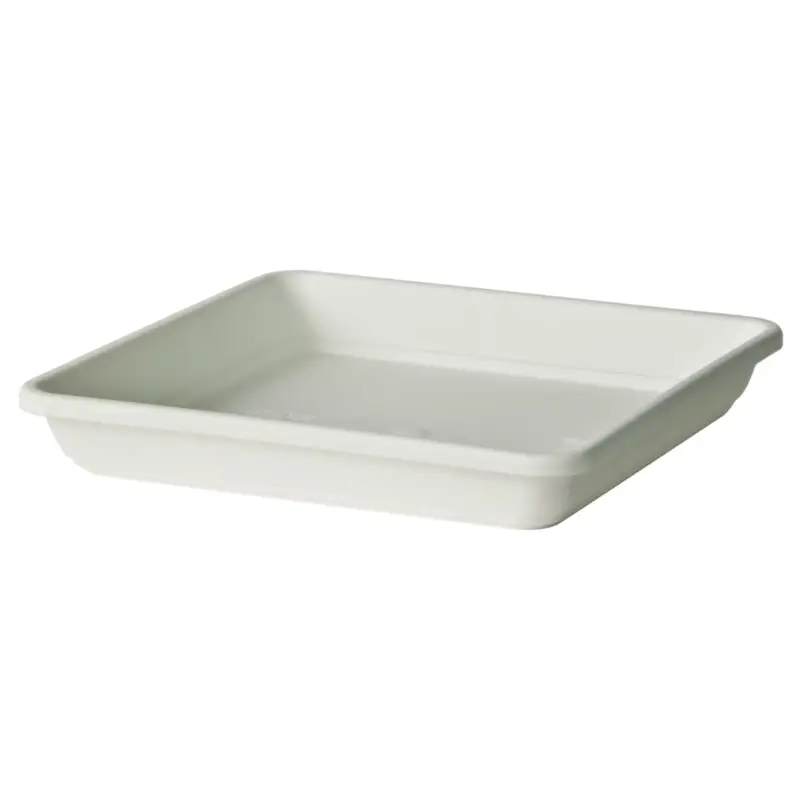Super-Preis Euro 3 Plast Untersetzer 'Krea Quadro', weiß, 36 x 36 x H 5,7 cm