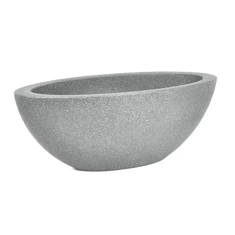 Kölle Pflanzschale 'Flower', grau, ca. Ø 52 x H 20 cm Mega-Angebot