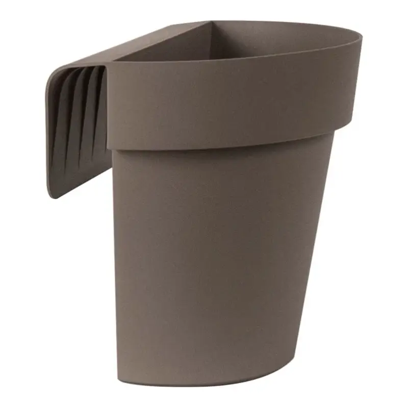 Kracherpreis Euro 3 Plast Balkon-Hängetopf, taupe, ca. 25 x 20 x H 23 cm