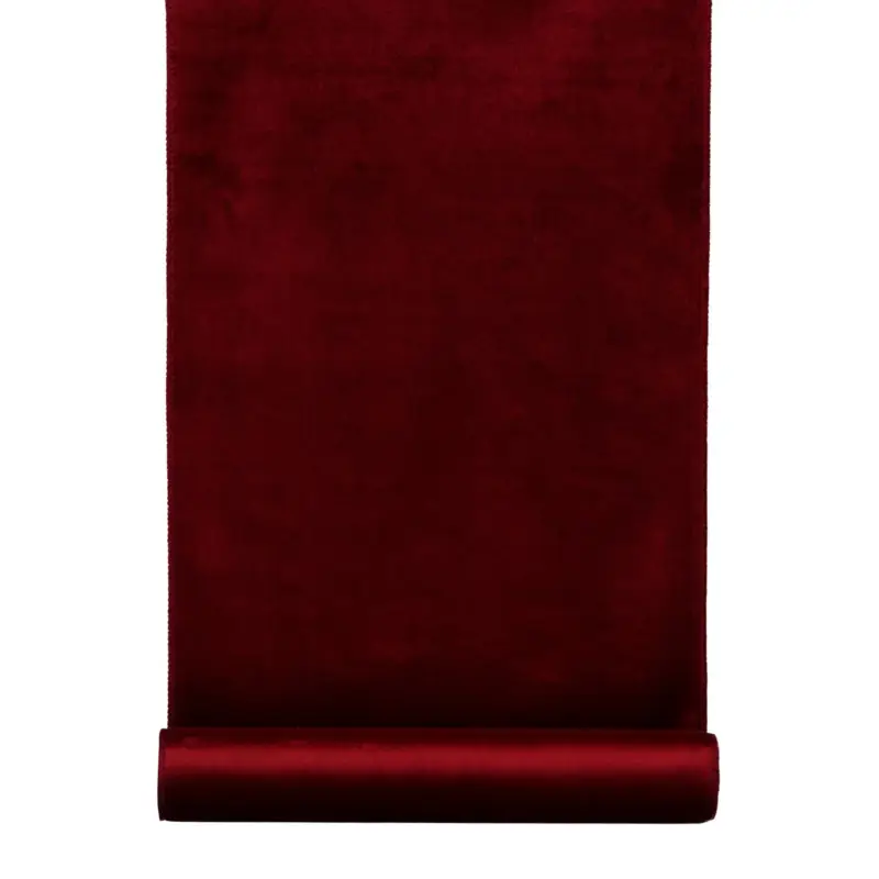 2er-Set Samt-Dekostoffrolle, bordeaux, ca. 35 x 180 cm Knallerangebot