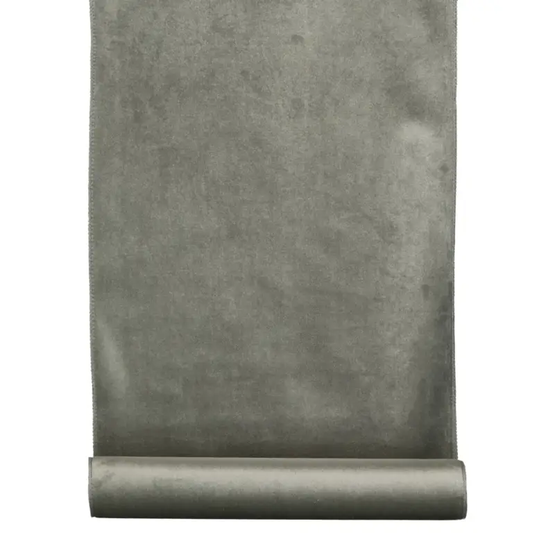 2er-Set Samt-Dekostoffrolle, silber, ca. 35 x 180 cm Preis Gesenkt