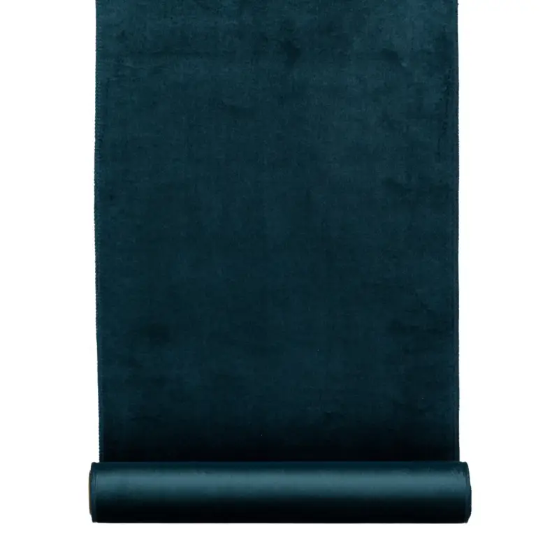 Sonderangebot 2er-Set Samt-Dekostoffrolle, blau, ca. 35 x 180 cm