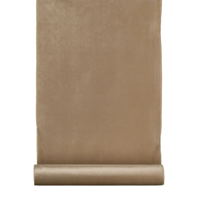 Rabatt 2er-Set Samt-Dekostoffrolle, champagner, ca. 35 x 180 cm