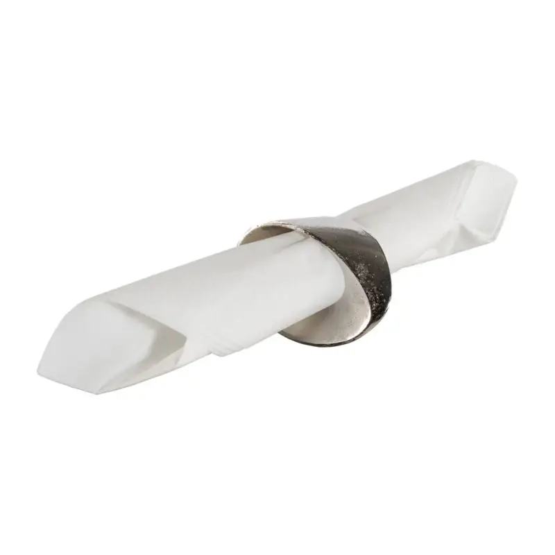 Top-Angebot Serviettenring Living, 8er-Set, Aluminium, Silber, 5,5 x 7,0 x 3,5 cm