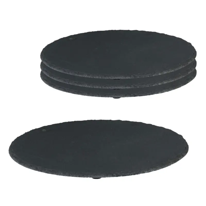 Preiswert Schiefer-Dekoplatte, 4er-Set, Anthrazit, 30 x 0,5 cm