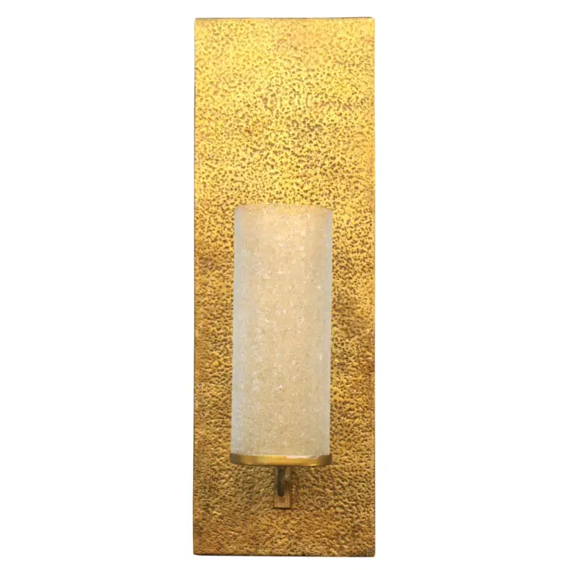Kerzenhalter für die Wand, Gold, Aluminium, Höhe 94 cm, B 31 cm Neue Kollektion
