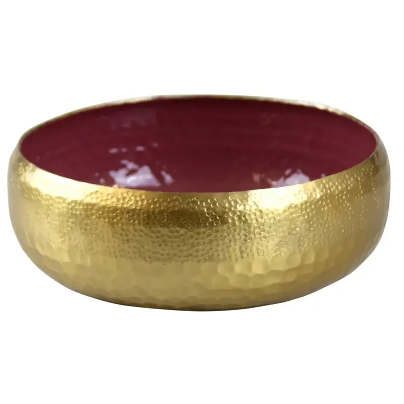 Saisonangebot Schale, gold/bordeaux, H 11 x Ø 35 cm