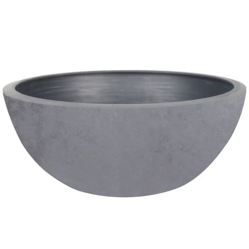 Ausverkauf Eda Pflanzschale 'Basalt Up', betongrau, ca. Ø 24,5 x H 10,5 cm