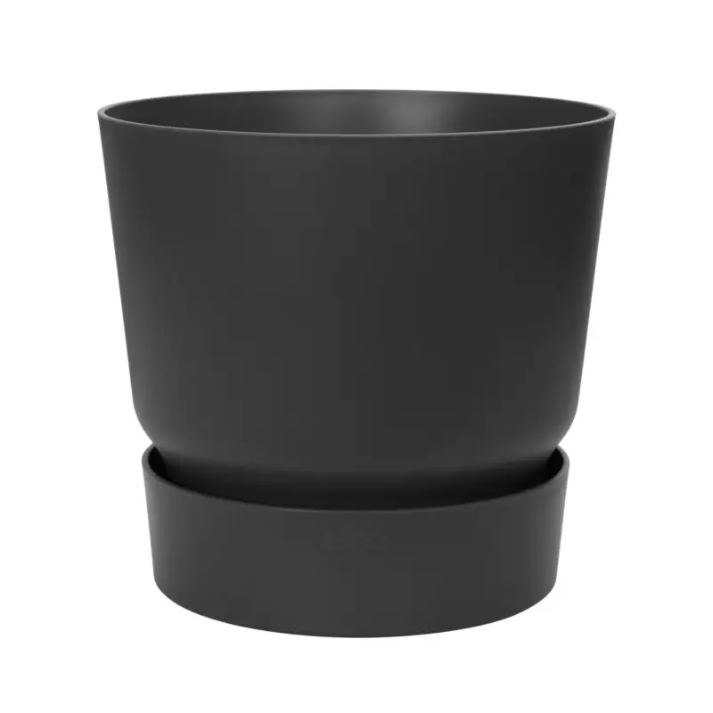 Mega-Angebot Elho Pflanzgefäß 'Greenville round 14', living black, ca. Ø 14 x H 13,4 cm
