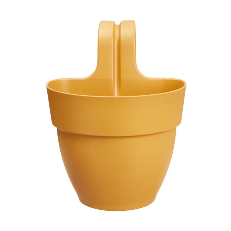 Elho Pflanzgefäß 'Vibia Campana S', honiggelb, ca. Ø 20,5 x H 26,5 cm Nur Heute