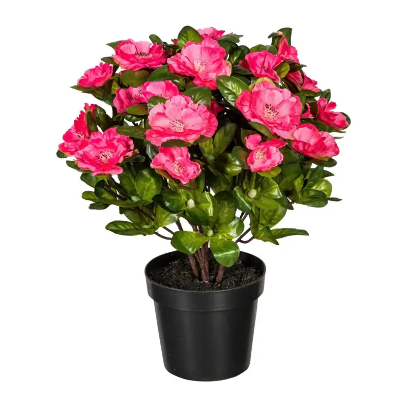 Saisonangebot Kunstpflanze Azaleenbusch, rosa, Höhe ca. 32 cm
