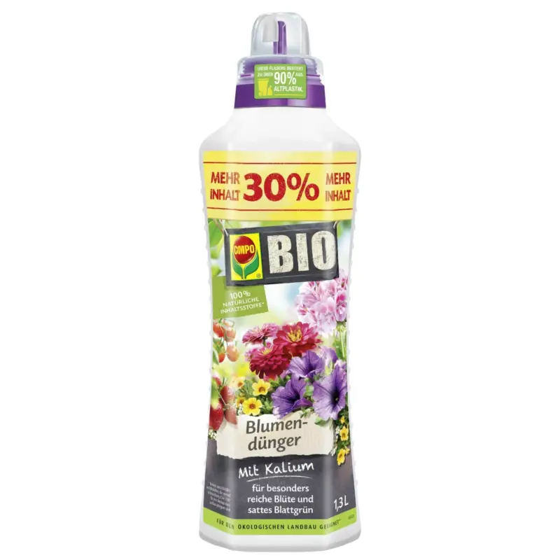 Compo Bio Blumendünger, 1,3 Liter Mega-Angebot
