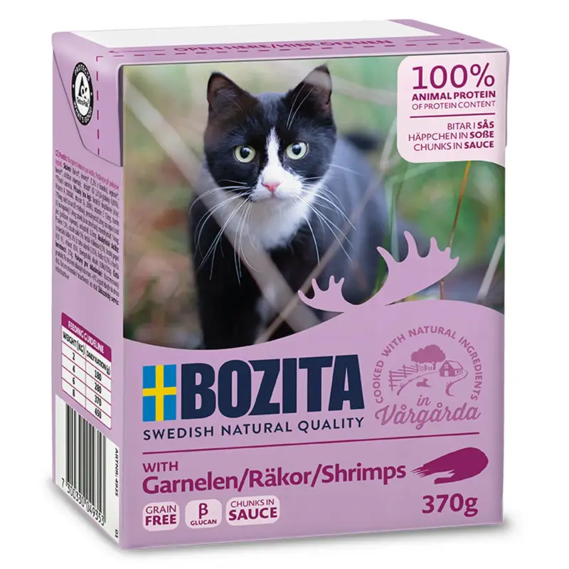 Billig Bozita Katzenfutter, Garnelen, 370 g