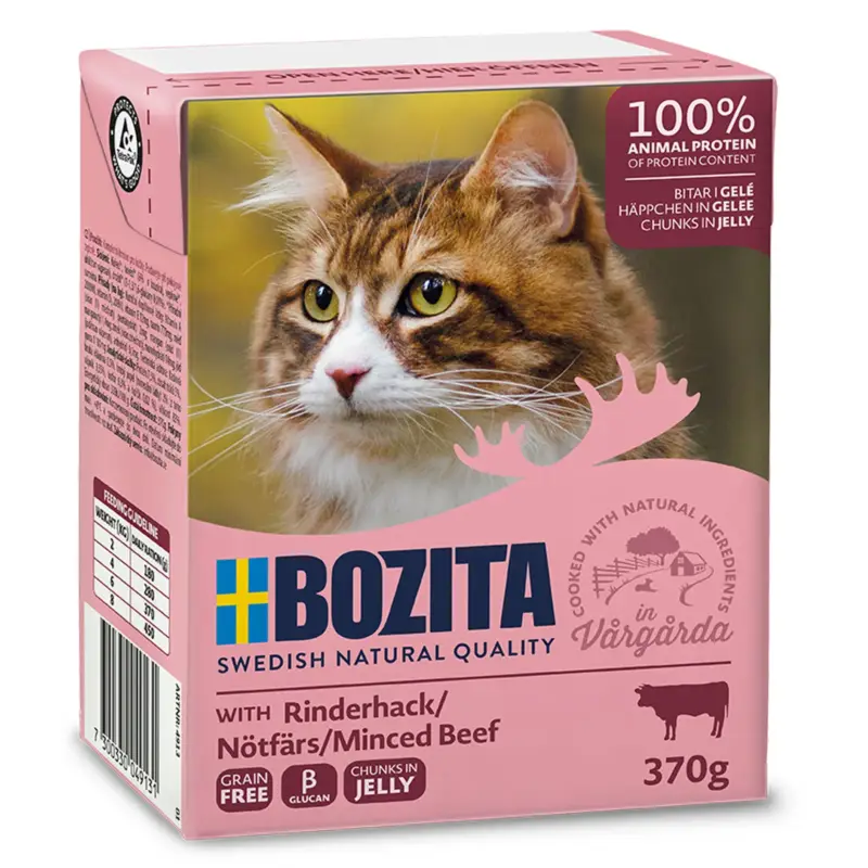 Neuheit Bozita Katzenfutter, Rinderhack, 370 g