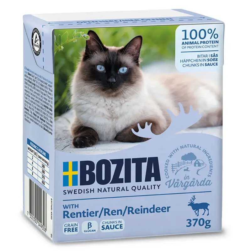 Preiswert Bozita Katzenfutter, Rentier, 370 g