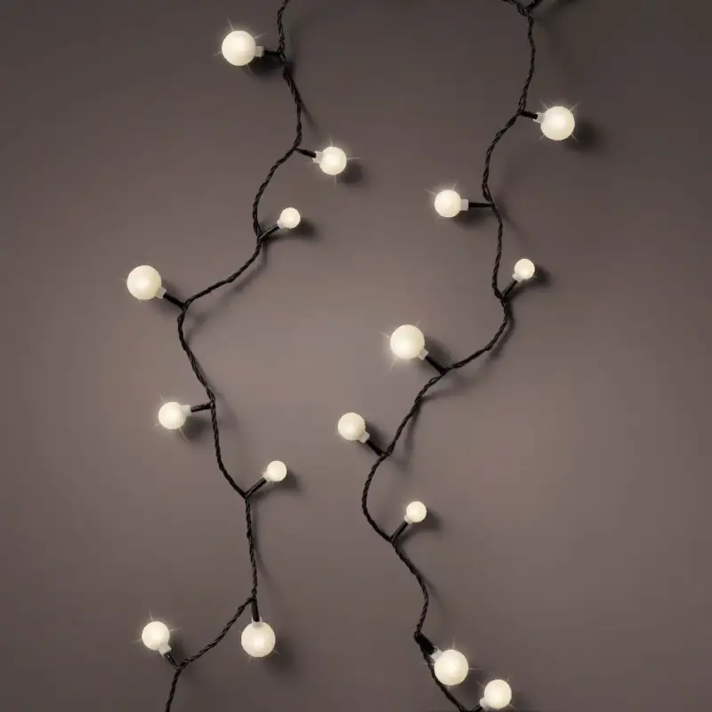 Markenprodukt LED Kirschen-Lichterkette, warmweiß, 120 LEDs, Länge ca. 9 m