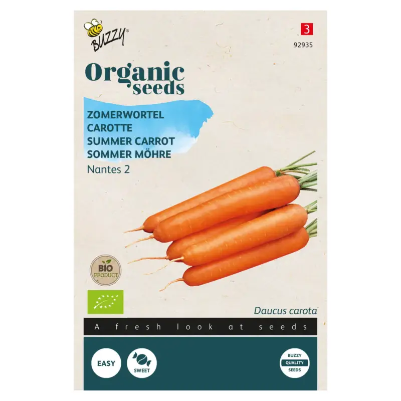 Gemüsesamen, Sommer-Möhre 'Nantes 2', orange Solange Der Vorrat Reicht