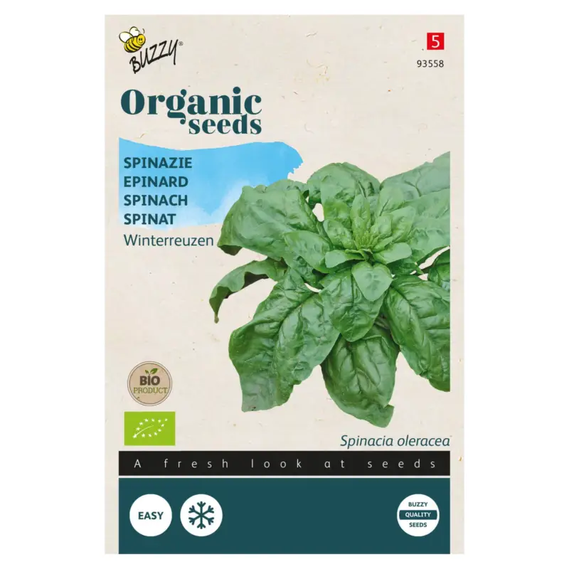 Bio Gemüsesamen, Bio-Spinat 'Securo', grün, 15 g Must-Have