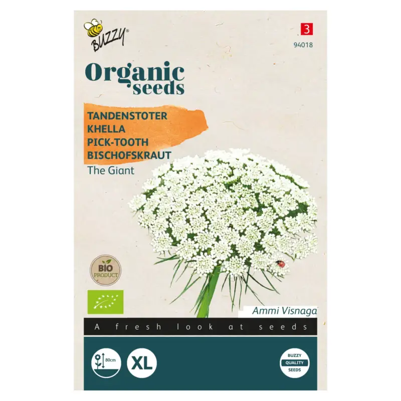 Bio Gemüsesamen, Bio-Bischofskraut 'The Giant', weiß, 0,1 g Billig