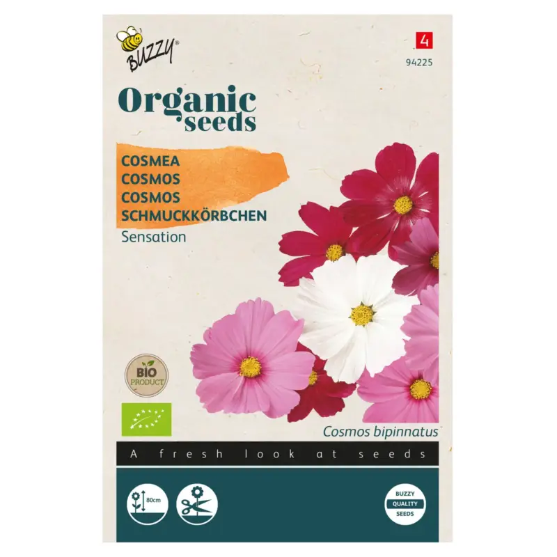 Expressversand Bio Blumensamen, Bio-Schmuckkörbchen, rot, weiß, 1 g
