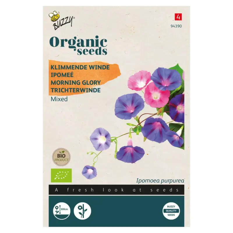 Bio Saatgut, Bio-Trichterwinde, rosa, lila, 3 g Solange Der Vorrat Reicht