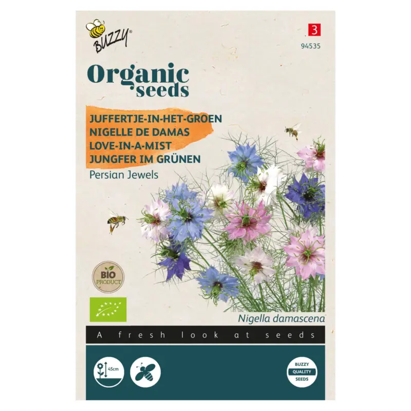 Bio Saatgut, Nigella 'Persian Jewels', rosa, weiß, 0,25 g Angebot