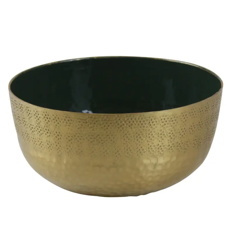 Schale, gold/grün, H 19 x D 41 cm Begrenztes Angebot