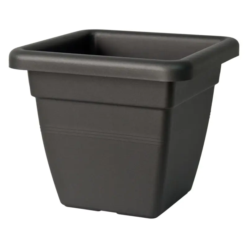 Euro 3 Plast Pflanzkübel 'Krea Quadro', anthrazit, ca. 35 x 35 x H 30 cm Must-Have